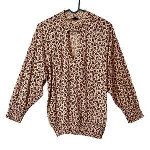 Torrid Top Womens Size 2X Red Multicolor Pullover Keyhole Neck Torrid Size 2
